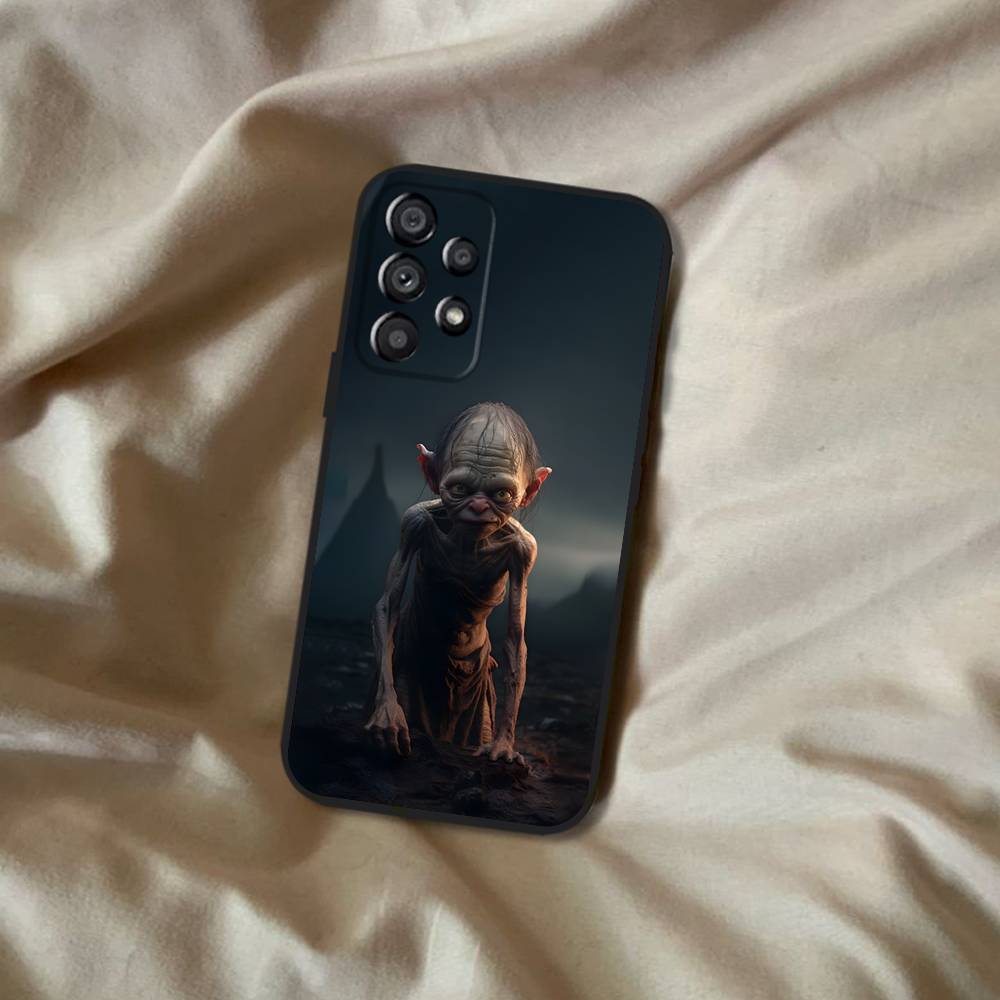 The R-Rings Gollum-S Of L-Lord Phone Case For Samsung Galaxy A20,A21s,A22,A31,A32,A52,A53,A72,73,A80 Soft Black Cover