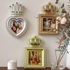 Non-Stick Photo Frame Silicone Mold Crown Design Epoxy Resin Mold Plaster Ornament Mold  Home Decor