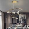 Modern LED Chandeliers For Living Dining Room Bedroom Indoor Hanging Light Stainless Steel Pendant Lamp Creative Lighting Fixtur
