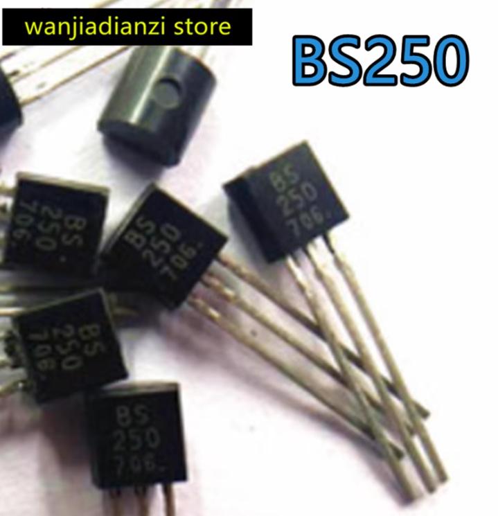 

5pcs BS250 TO-92 in-line P-channel low voltage MOS transistor FET new original 230mA45V