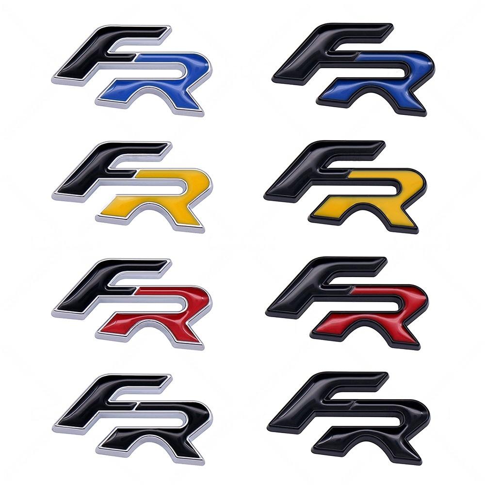 1Pc 3D Metal Car Steering Wheel Emblem Badge Sticker for Mk2 Mk3 Ateca Ibiza Leon VZ Cupra Tarraco Alhambra Exeo Arona Formula Race