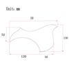 1R Decorative Celluloid & Crystal Epoxy Resin Guitar Pickguard Anti-scratch Plate for Folk Acoustic Guitar