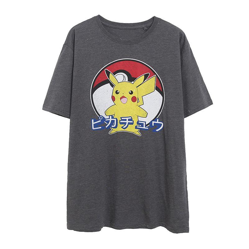 

T-shirt Casual Print Top Short Sleeve round Neck Cartoon Defective M