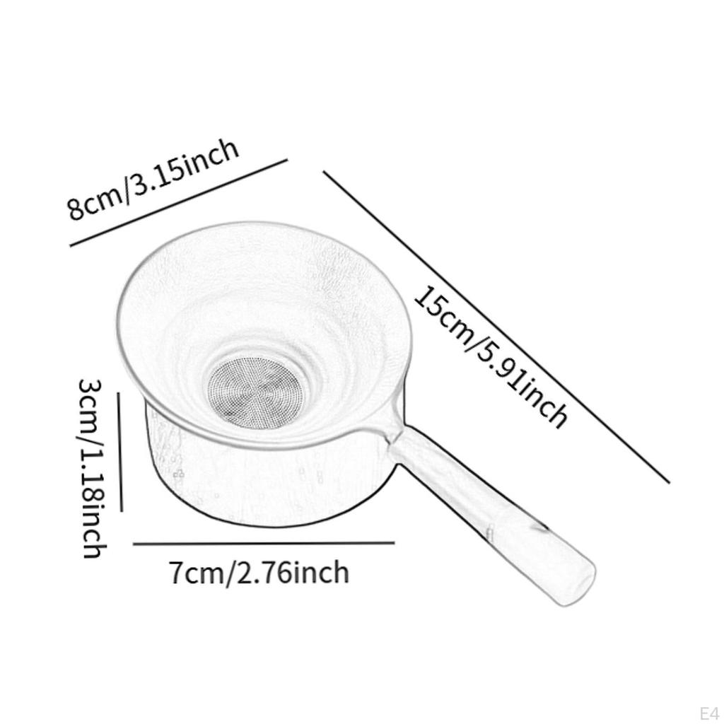 Sada filtrů na Kung Fu čaj s rukojetí a základnou pro sypaný čaj