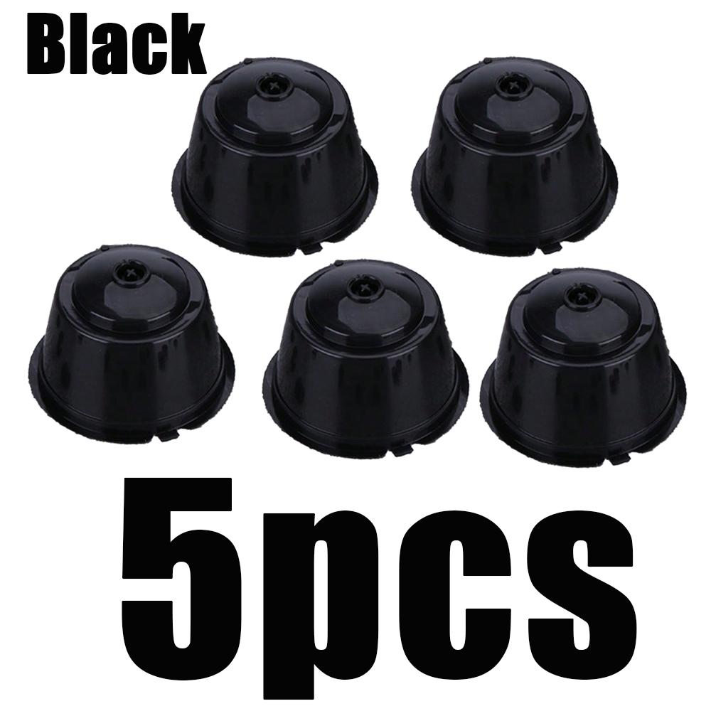 1/2/3/5pcs Reusable Coffee Capsule Filter Cup Dispenser For Nescafe Dolce Gusto Refillable Coffee Capsules Pod Compatible Kit