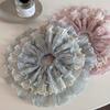 Premium Sense Hair Bands Chiffon Hair Accessories Korean Style Wavy Lace Scrunchie  Women