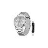 OPK Men's Quartz Watch Date Waterproof Luminous Stylish Classic Multifunction Stainless Steel White
