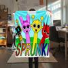Sprunki,pattern Flannel Blanket, High Quality Comfortable for All Seasons, Home Decor, Warmth and Comfort, Perfect for Gifts.