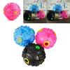 Durable Chew Resistant Dog Toy Enamel Rubber Squeak Ball With Treat Dispenser Puppy Training
