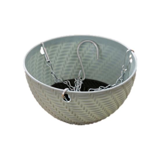 1 Set Flowerpot Eco-friendly Eye-catching Plastic Hanging Basket Flowerpot for Dorm