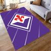 Purple Carpet with Red Emblem suitable as a non-slip mat for the living room or bedroom sofa