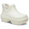 Crocs Stomp Simple Versatile Short Boots Unisex boots White 210673-0JI