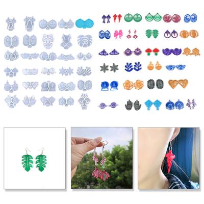 30 Styles Combined Keychain Mold Silicone Pendant Mold Earring Ornament Epoxy Resin Casting Jewelry Making Diy Crafts