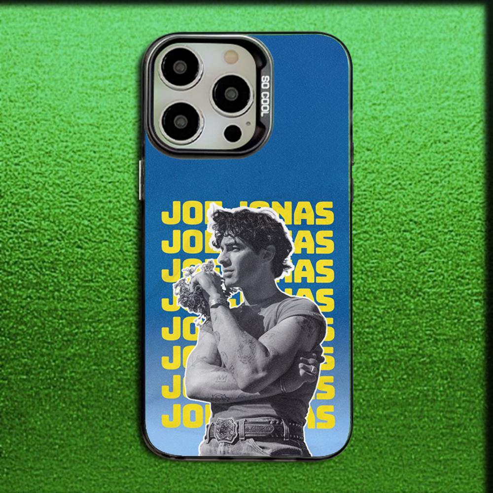 Singer J-Joe Jonas Phone Case For iPhone 16,15,14,13,12,11,Mini,Pro,MAX Gray Matte Silicone Black Cover iPhone14Pro