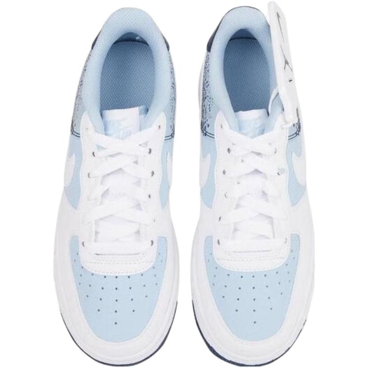 Nike Air Force 1 Low GS Light Armory Blue Kids Sneakers Midnight-Navy White IB7686-400