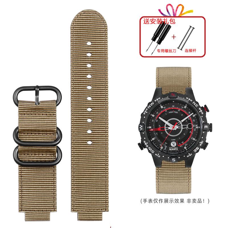 Hoge kwaliteit heren band accessoires 24x16mm Voor timex horlogeband heren tide kompas band T2N721 T2N720 nylon band