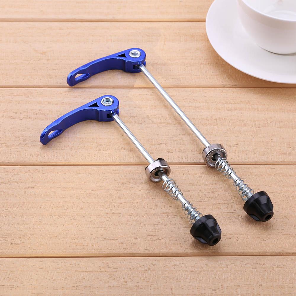1 Paar Fahrrad Radnaben Schnellspanner (Vorne hinten)  Aluminiumlegierung Schnellspannbolzen Hebel Achse Glatter Nockenmechanismus Hebel