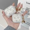 Applicable Airpods 1 /2 Generation Apple Bluetooth Protective Case Airpodspro3 Bow Tie Pearl Pendant