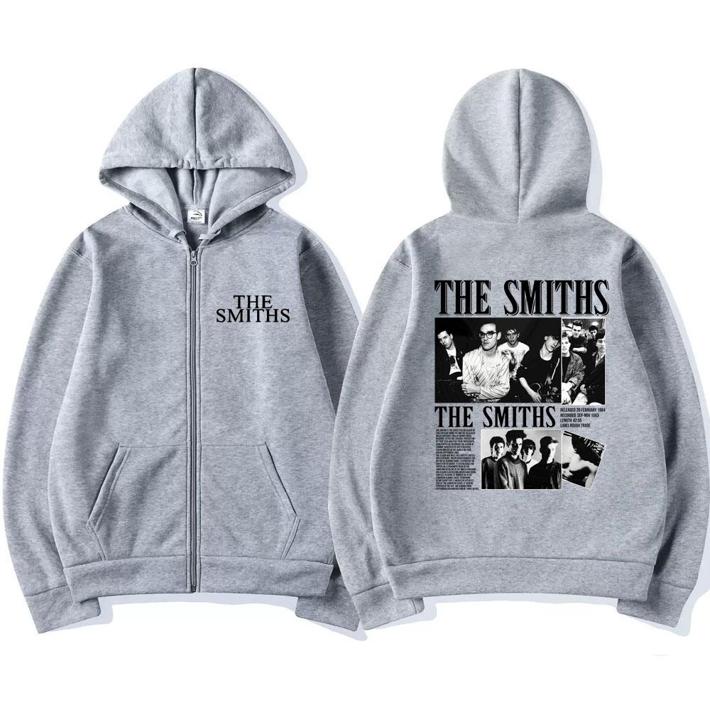 Rock Band The Smiths The Queen Is Dead Zipper Hoodie Morrissey Marr Gothic Vintage Men's Cardigan Loose Hoodies