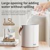 1.5L Dual-Mist Spray Humidifier Wireless Quiet Portable Air Humidifier with Night Light Suitable for Home,office, Desktop Use