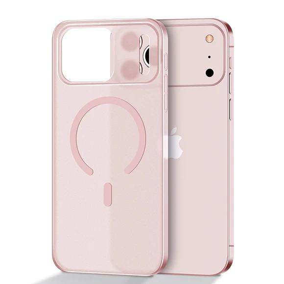 Ultra Thin Matte For Magsafe Wireless Charge Case for iPhone 17 Air 16 15 14 Plus 13 12 Pro Max Clear Shockproof PC Cover