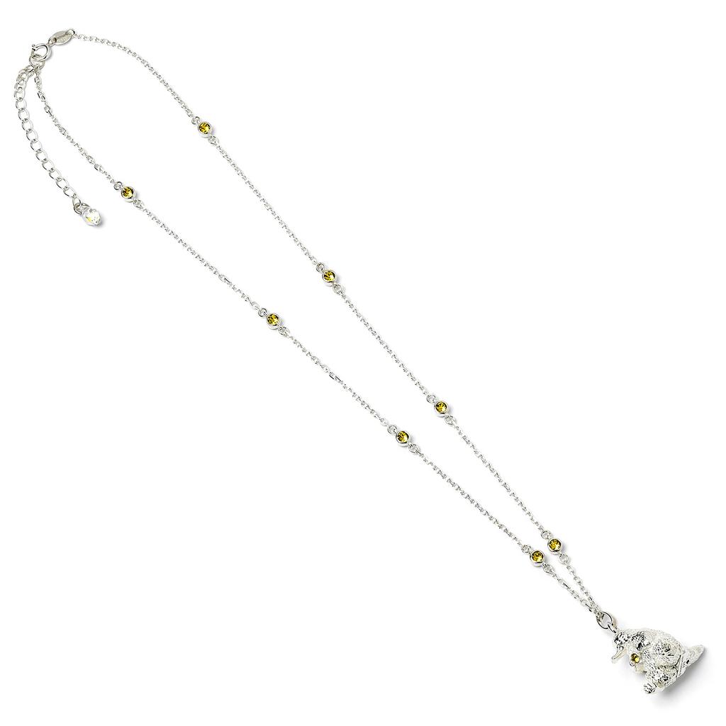 Fantastic Beasts Sterling Silver Niffler Necklace with Crystal Elements