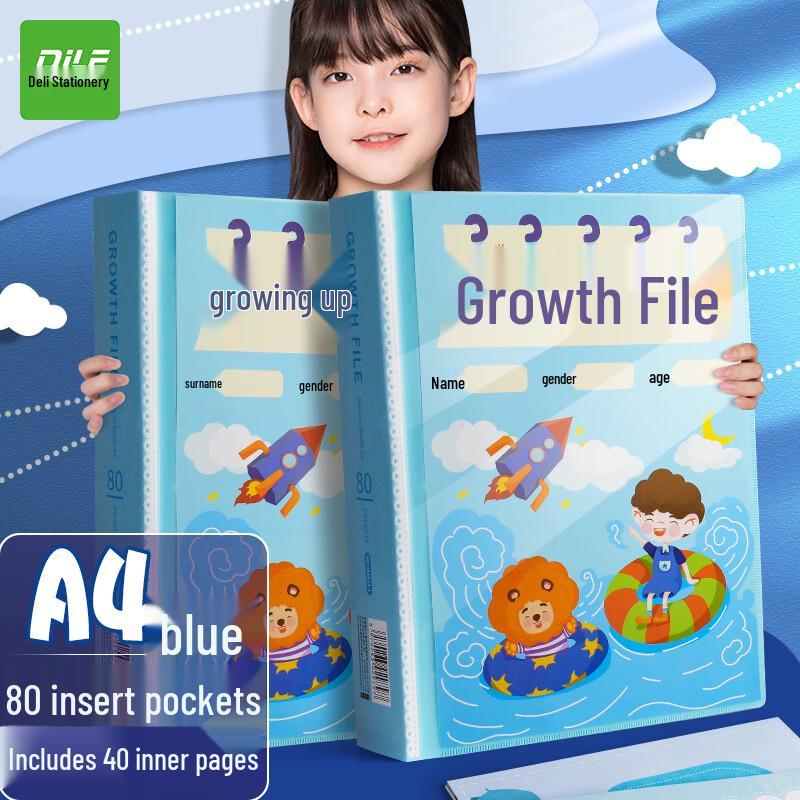 Dile Baby Growth Record Photo Album синий