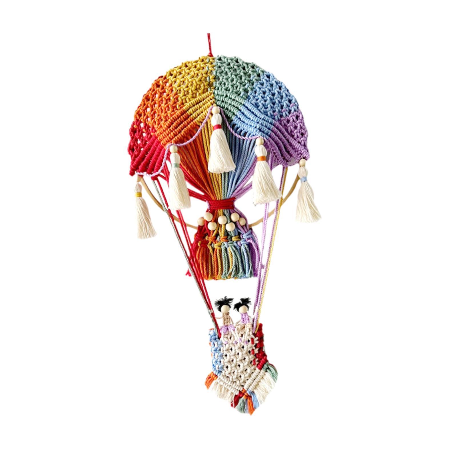 

Бохо макраме настенный гобелен воздушный шар поделки для детской свадьбы разноцветный