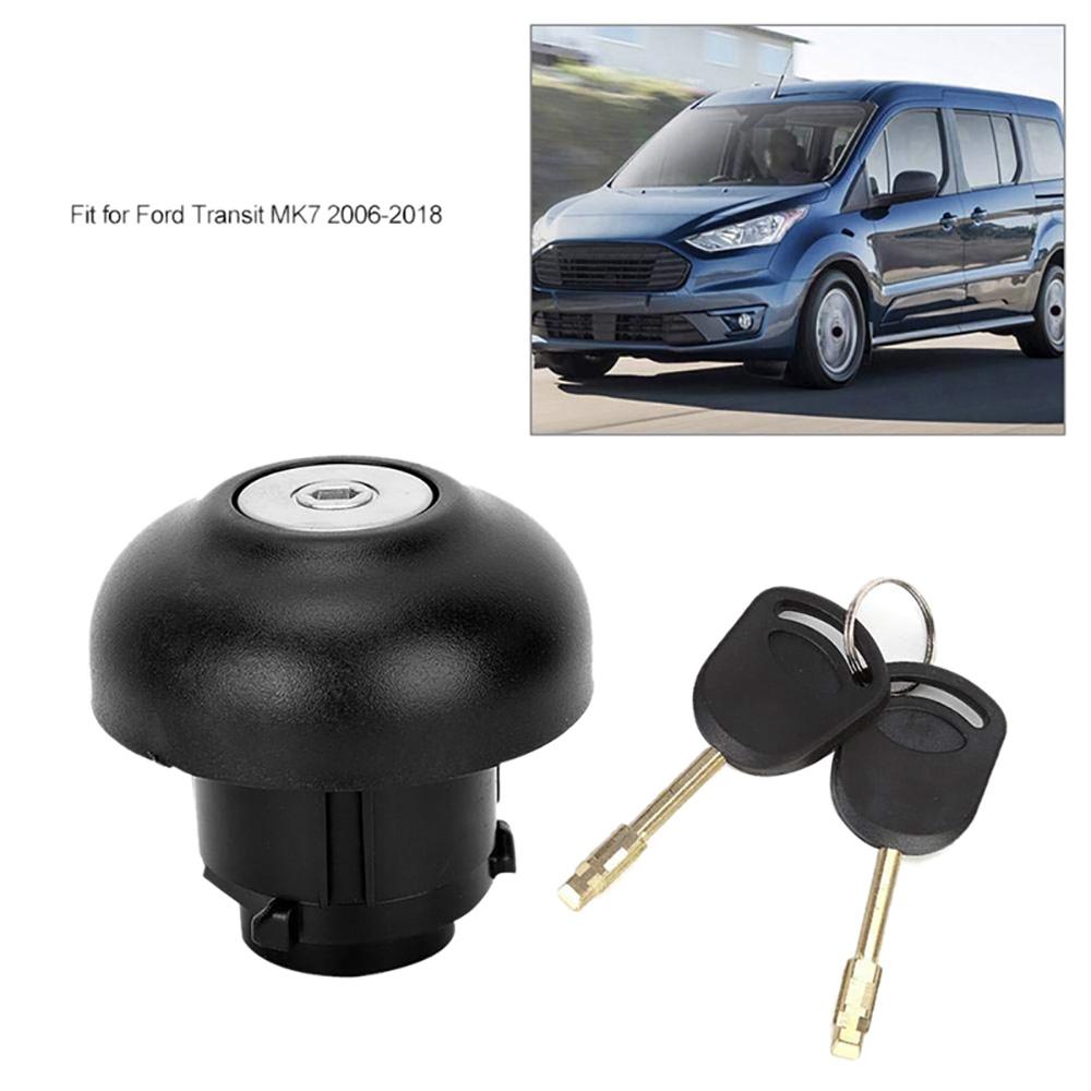1715043 New Anti Theft Diesel Fuel Cap Lock With 2 Keys Kit For Ford Transit MK7 2006-2018 9C119K163AA Fuel Tank Caps3
