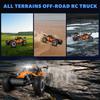 1:16 RC Car All Terrain Monster Truck LED Headlights Outdoor 2WD Off-Road Hobby RC 2.4GHz 20Km/h Remote Control Car Toy Gift Kid