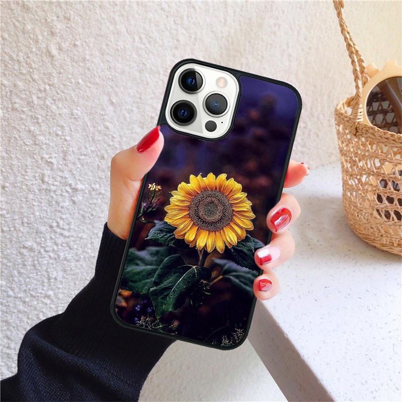 Sunflower Summer Phone Case for iPhone 17 Air 16 Coque 15 14 12 13 PLUS 11 PRO MAX Back Cover Fundas Shell