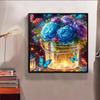 New Arrival 5D DIY Full Circle Diamond Painting "Butterfly Flower Lamp Strip" Embroidery Cross Stitch Home Decor Gift
