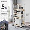 Floor-Standing Multi-Layer Mobile Printer Rack & Computer Host Organizer Cabinet