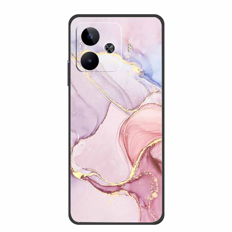 Case For Vivo iQOO Z9 Turbo Marble TPU Soft Silicone Back Cover For iQOOZ9 Turbo V2352A Phone Cases Shockproof Mica Painted Capa
