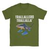 Trallallero Trallala Funny Shark Meme T-Shirt Summer Pure Cotton T Shirts For Mens Trending Casual Tee Shirt  Sleeve  Basic Tops