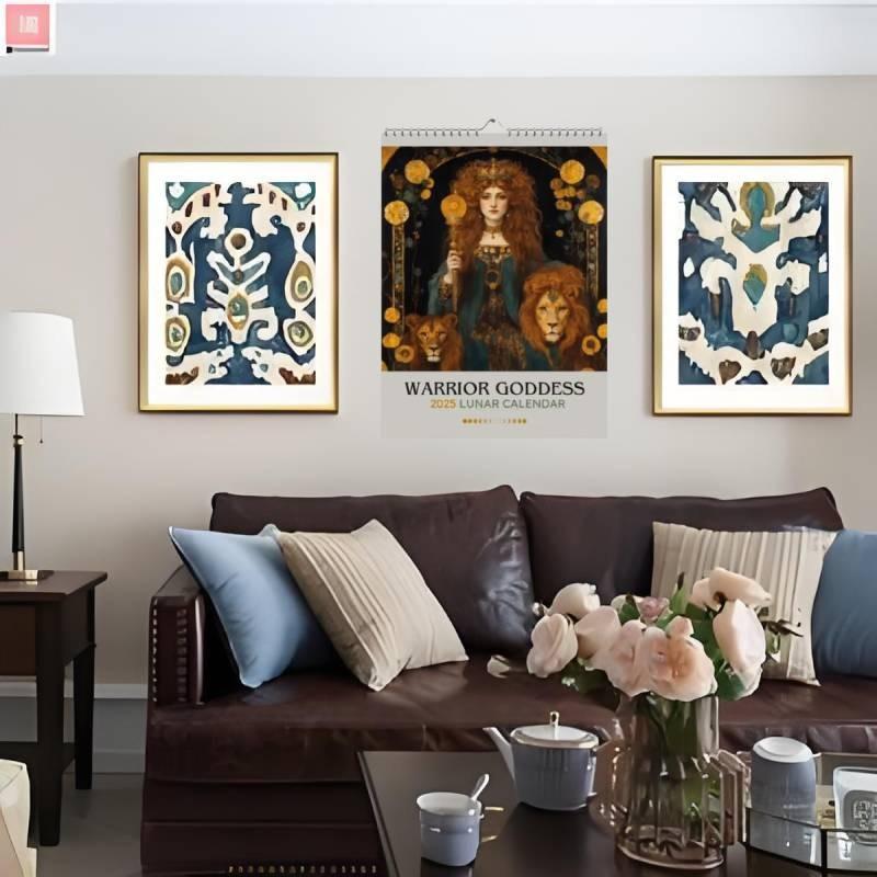 Goddess 2025 Worrior Calendar Fashion Cartoon Restaurant Decoration Calendar