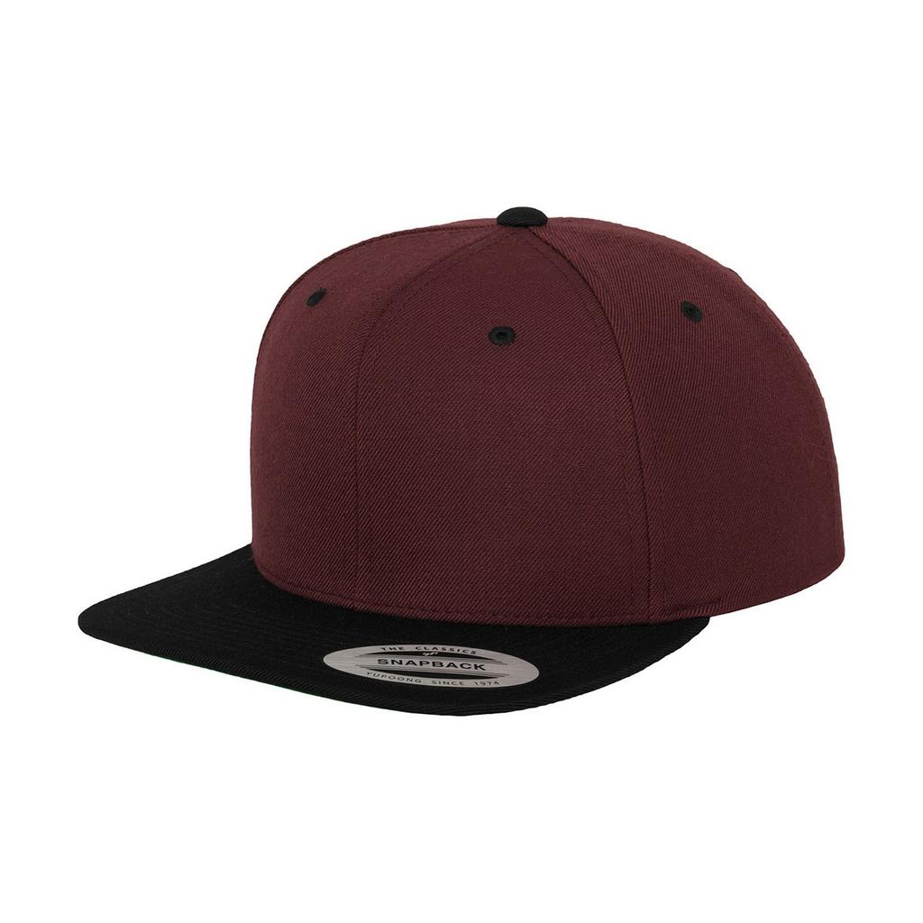 Yupoong Mens The Classic Premium Snapback 2-Tone Cap