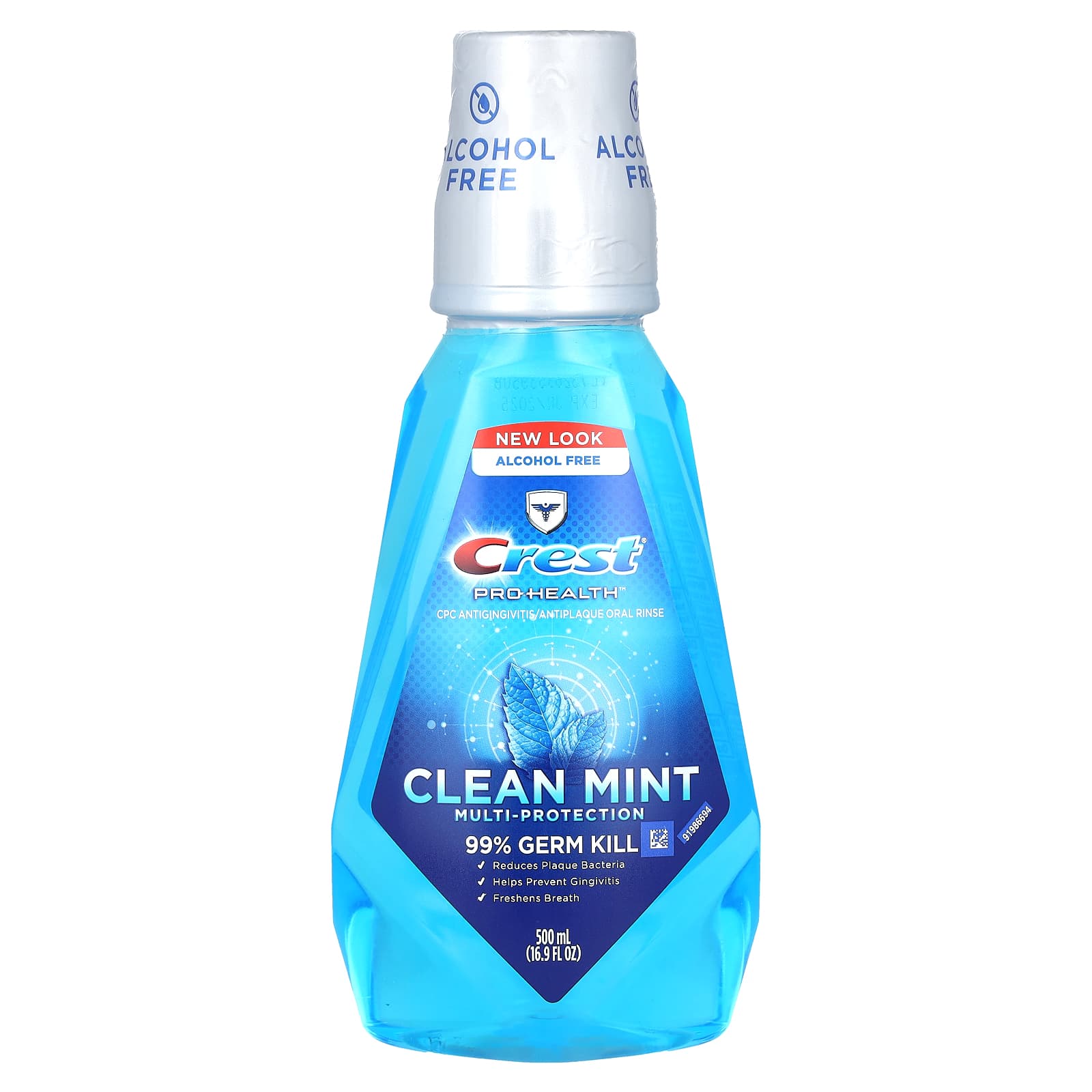 Crest, Pro Health, Collutorio Multi-Protezione, Senza Alcool, Menta Pulita, 16,9 fl oz (500 ml)