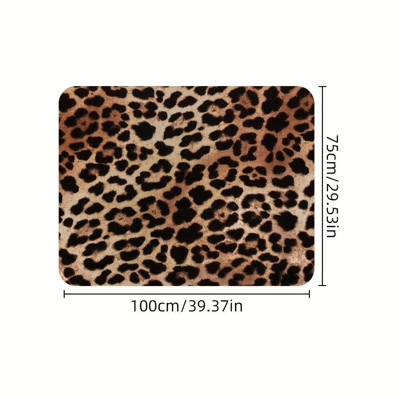 1Pcs Leopard Print Car Trunk Mat Non-Slip Heavy-Duty Cargo Liner for SUVs Sedans Trucks Protects Against Pets Protective Cover