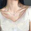 Lucky wreath sterling silver 925 necklace female French designer light luxury niche high sense fashion versatile