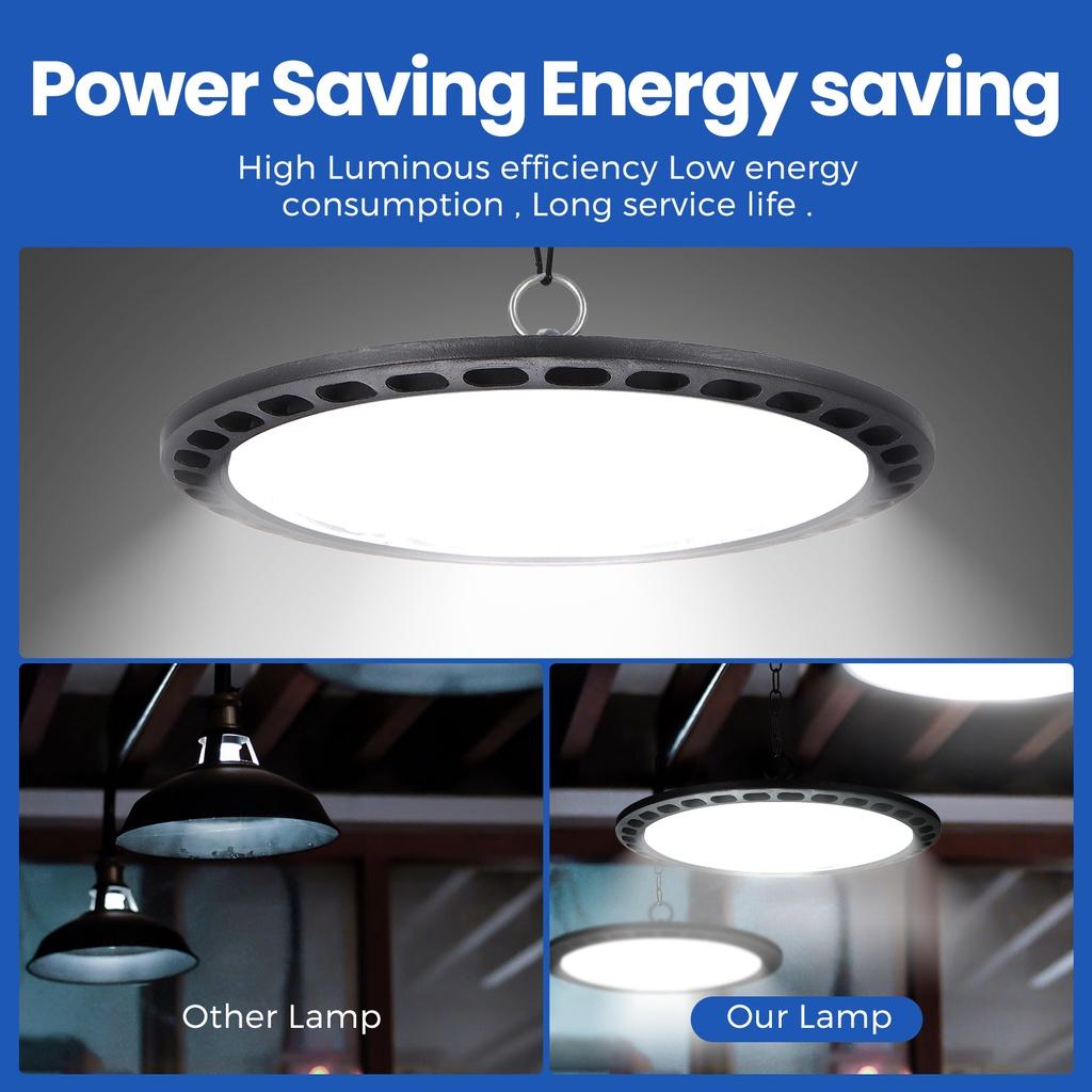 300W 200W 100W UFO Warehouse Workshop Garage Light Led High Bay Light Industrial Lamp Workshop Highbay Lighting AC180-240V