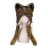 Plush Cat Ears Hat For Winter Warmth With Foldable Design For Punk Style Enthusiasts