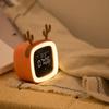 Creative Cross-border Cute Pet TV Alarm Clock Plastic Digital Clock Usb Charging Student Lazy Dormitory Alarm