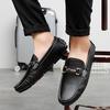 Fashion New Design Loafers Men Fashion Slip on Shoes New Comfy Men's Driving Flats Casual Leather Moccasins All-match Male Lazy Footwear