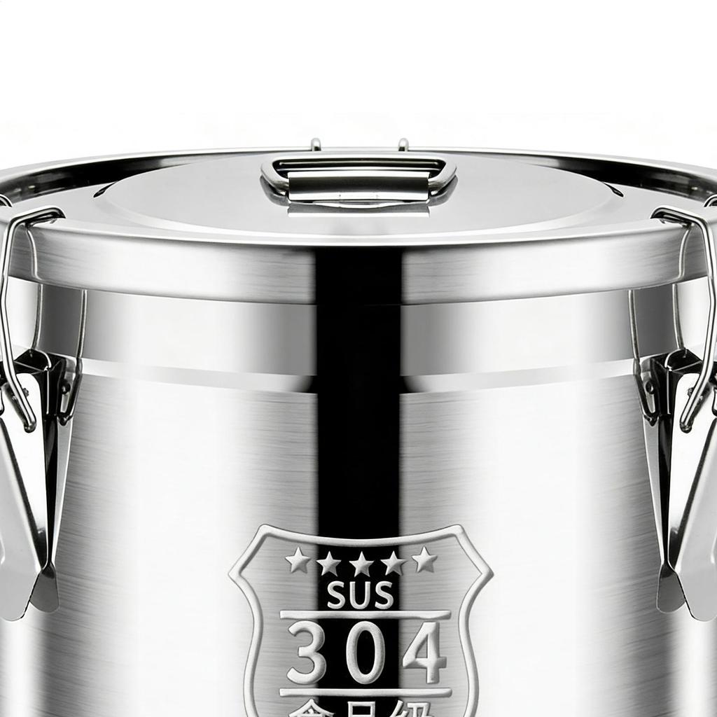 Stainless Steel Food Containers Airtight Leak-Proof Stainless Steel Flour Rice Cereal Storage Container For Flour Grain Bread