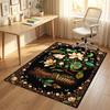 Alfombra de Terciopelo de Cristal con Temática de Jardín Floral Alfombrilla Suave Personalizada con Nombre y Texto Decoración del Hogar