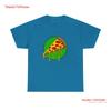Pizza Joke Heavy Cotton T Shirt Vintage Washed Casual Breathable Unisex Slightly Top For Everyday Wear Graphic Stylish
