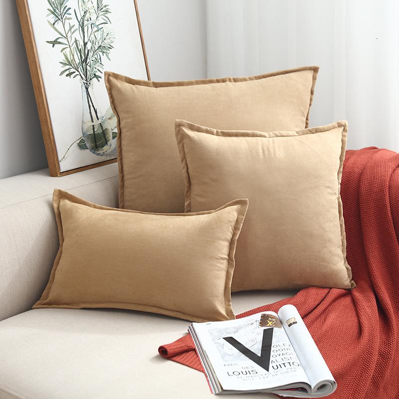 60x60 CM Fashion Soild Color Light Pink Luxury Pillowcase Suede Cushion Cover Pillow Case for Sofa Cushion Pillow Cover 30X50CM 3900₽
