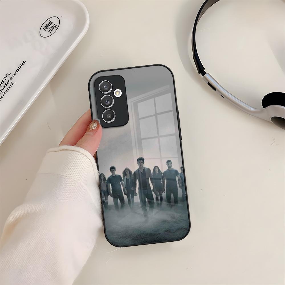 Teen Wolf Phone Case Glass For Samsung S24 S23 S20 S25 S21 S22 Ultra Fe Plus A05 A06 A16 A26 A36 A56 Coque