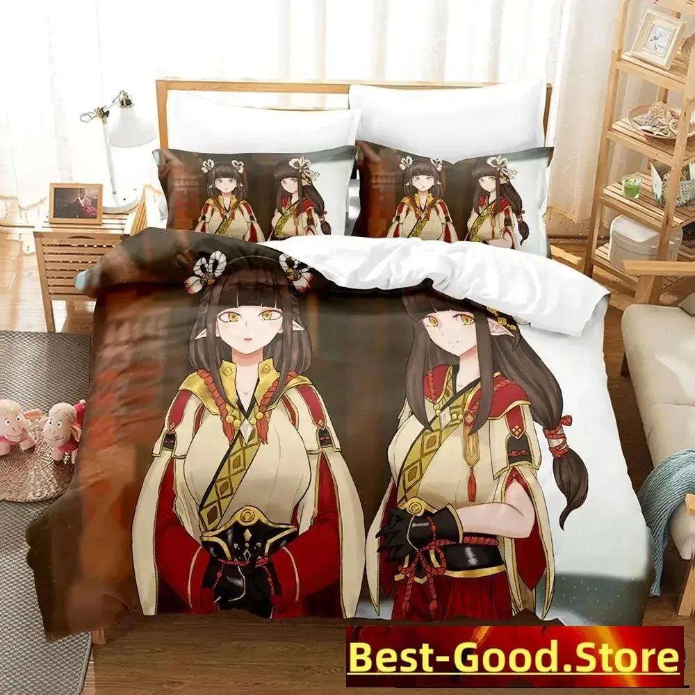 

Comforter New Hinoa Minoto Bedding Set Single Twin Full Queen King Size Bed Set Adult Kid Bedroom S 3D Print Anime Game Bed Comforter (quilt)-EU Single(135*200cm)3pcs